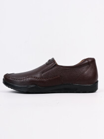 Men Brown Round-Toe Comfortable Loafers