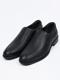 Men Plain Black Sophisticated Shoes