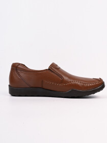 Men Light Brown Round-Toe Comfortable Loafers
