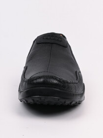 Men Black Cozy Leather Loafers
