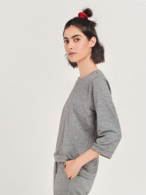 Women's Grey Melange T-Shirt