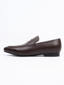 Men Dark Brown Pointed Toe Formal Shoes