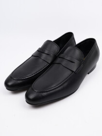 Men Black Leather Classic Formal Shoes