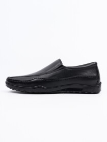Men's Black Comfortable Leather Loafers