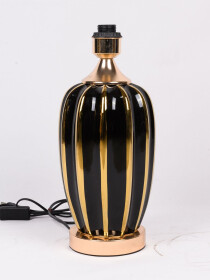 Black & Gold Porcelain Lamp