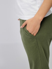 Women's Olive Basic Athleisure Pants