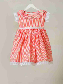 Shirley Red/White Frock for girls