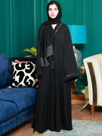 Koh-E-Noor Black Designer Abaya