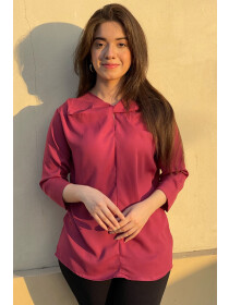 Soft Georgette Ambrosia Top (Berry Pink)