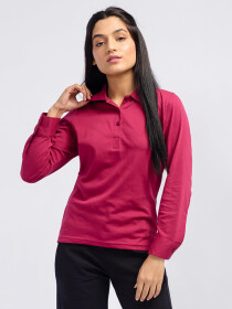 Women's Power Berry Long Sleeve Polo Shirt