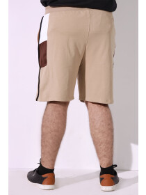 Terry Carafe Grid Shorts (Plus Size)
