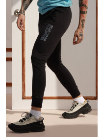 Terry Rave Basic Black Jog Pants