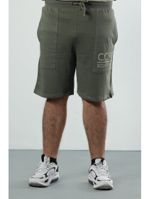 Terry Core Olive Shorts (Plus Size)