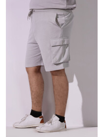 Terry Grey Essence Basic Shorts (Plus Size)
