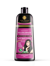 Instant Hair Coloring Shampoo + Conditioner (Black)