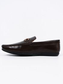 Men's Brown Leather Moccasin Shoes