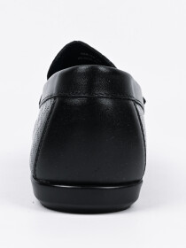 Men's Black Perforiet Moccasin Shoes