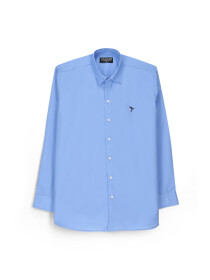 Cotton Lake Blue Button Down Shirt