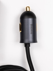 Baseus Fast Car Charger with Extension 4 ports 120W