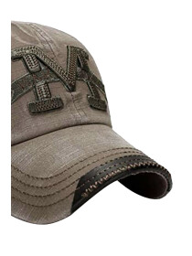 Brown Camo Embroidered Cap