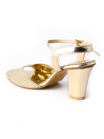 Women Golden Heeled Bridal Sandal
