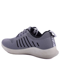 Women Grey Lace Up Sneakers