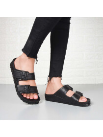Arcus Women’s Black Slide Sandals
