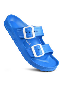 Arcus Women’s Blue Slide Sandals