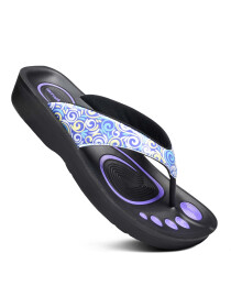Spiral Ladies Comfort Purple Casual Slippers