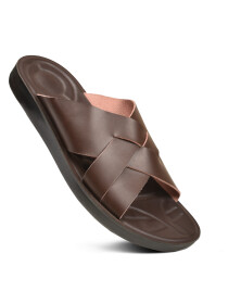 Spruce Men’s Brown Comfortable Slide Sandals