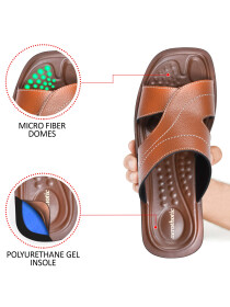 Croad Tan Men's Soft Stylish Slippers