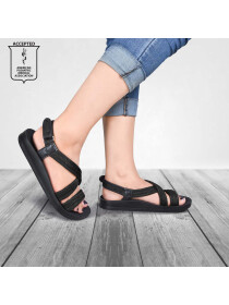 Women Black Slingback Sandals