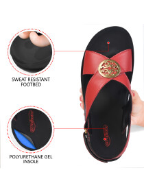 Red Platform Sandals for Women