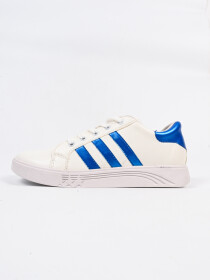 Men Blue/White Striped Stylish Sneakers