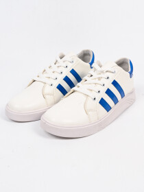 Men Blue/White Striped Stylish Sneakers