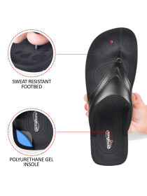 Black Thong Sandals for Women