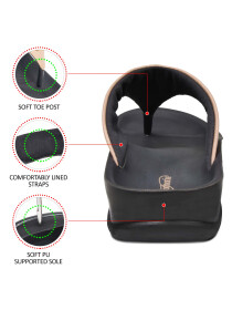 Womens Beige Thong Flip Flops