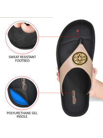 Womens Beige Thong Flip Flops