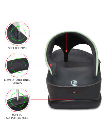 Womens Green Thong Flip Flops