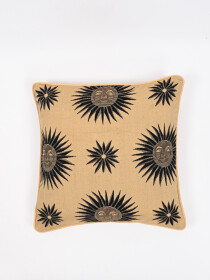 Sun Smile Embroidered Cushion Covers