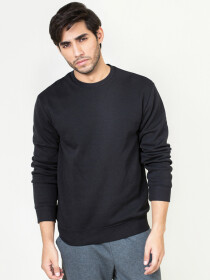 Men's Black Basic Sweatshirt