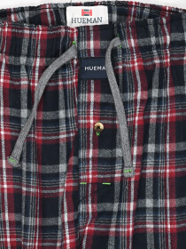 Flannel Plaid Maroon/Grey Relaxed Winter Pajamas