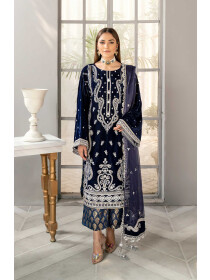 Tanzanite - Women Unstitched 3 PCs Embroidered Suit