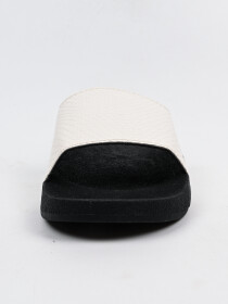 Men Hand-Crafted Leather Crocodile Slides