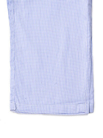 Blue & White Multi Check Cotton Relaxed Pajama
