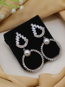 Elegant  Earrings - Silver