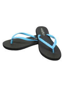 Women Ebony/Blue Flip Flops Slippers