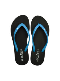 Women Ebony/Blue Flip Flops Slippers