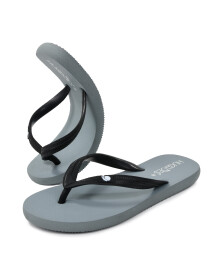 Unisex Grey/Black Flip Flops Slippers