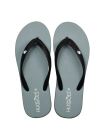 Unisex Grey/Black Flip Flops Slippers